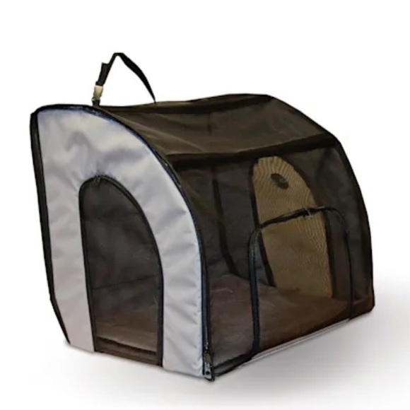 K&H Travel Safety Gray Pet Carrier/ Crate - Picture 2 of 6